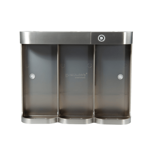 Ultralux ABS 9.6oz Triple Dispenser Bracket, Chrome Satin Finish